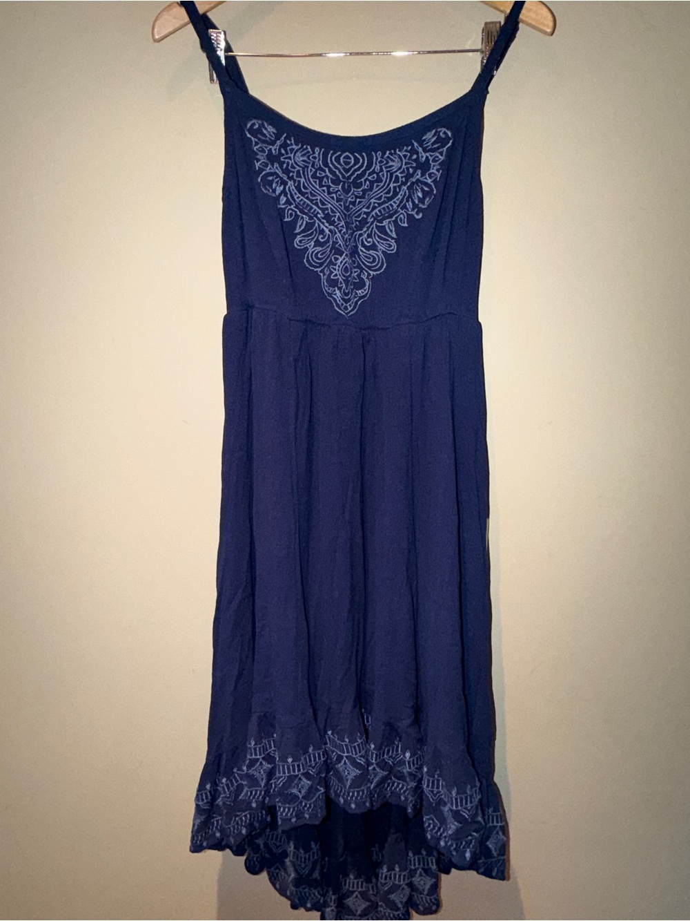 torrid Navy High-Low Embroidered Sundress - Picture 2 of 6